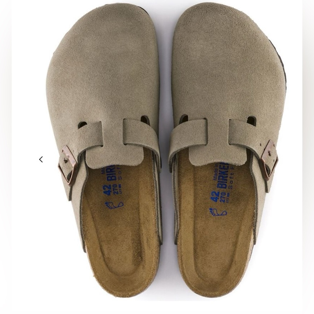Birkenstock Boston - Suede Leather, Taupe, 41